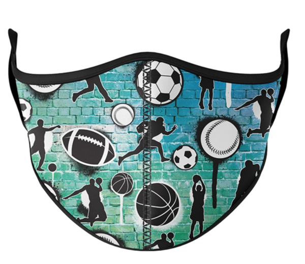 Top Trenz Face Mask Graffiti Sports Size 8+ Years Online Sale