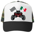 SXS Mexico Camo White Trucker Hat For Cheap