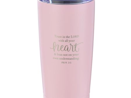 Taza de acero inoxidable Trust in the Lord - Rosa Hot on Sale