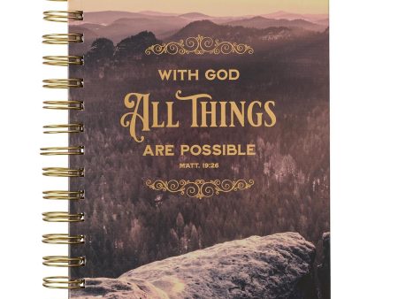 Agenda de apuntes All Things Are Possible Matthew 19:26 - Montaña Supply