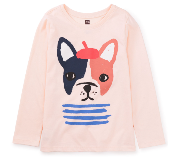 Tea Collection Very French Bulldog Graphic Creole Pink Discount