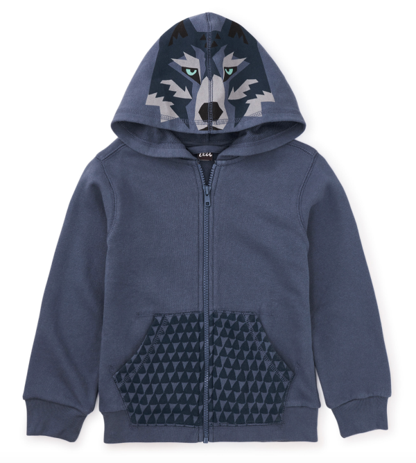 Tea Collection Wolf Head Hoodie Triumph Size 7 Fashion