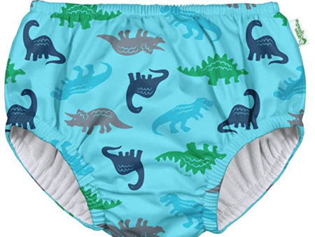 Green Sprouts Swim Diaper Aqua Simple Dino Size 12m Online now