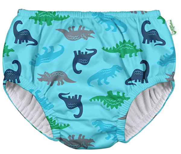 Green Sprouts Swim Diaper Aqua Simple Dino Size 12m Online now