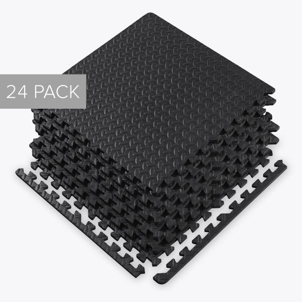 Gaiam Essentials Interlocking Fitness Mat (Pack of 24) Supply