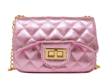 Zomi Gems Metallic Classic Mini Purse - Pink Sale