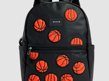 State Bags Coated Canvas Kane Kids Double Pocket Fuzzy Basketballs Cheap