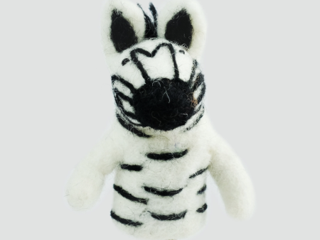 The Winding Road Felt Finger Puppet Zebra Fashion