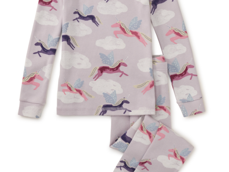 Tea Collection Goodnight Pajama Set Flying Unicorn Sale