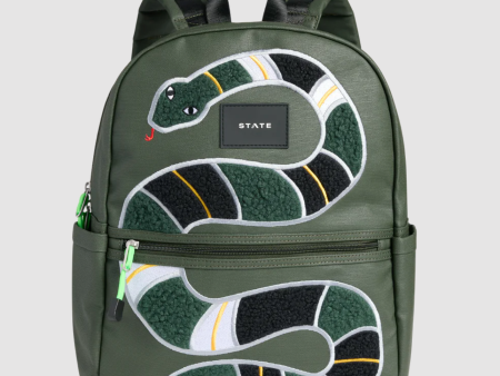 State Bags Coated Canvas Kane Kids Double Pocket Fuzzy Snake Hot on Sale