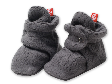 Zutano Cozie Fleece Baby Bootie Gray Size 6m Sale