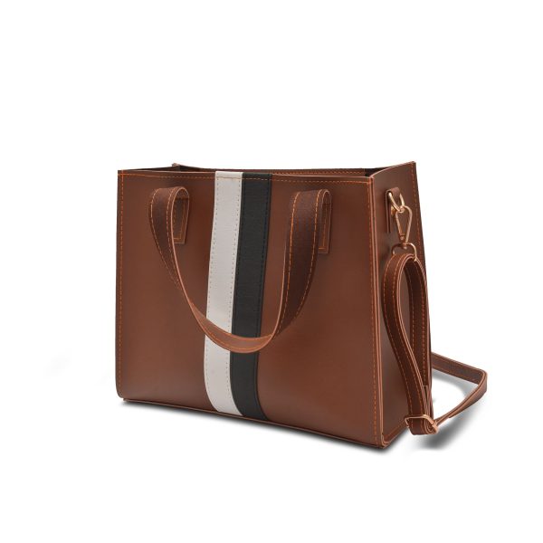 Strip Bag Brown Fashion