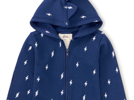 Tea Collection Spike Out Baby Hoodie Lighning Bolts Online Sale