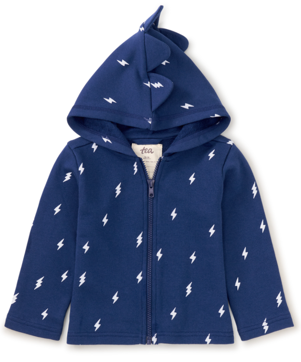 Tea Collection Spike Out Baby Hoodie Lighning Bolts Online Sale