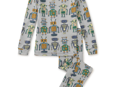 Tea Collection Goodnight Pajama Set Ismail s Robots Sale