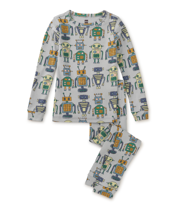 Tea Collection Goodnight Pajama Set Ismail s Robots Sale