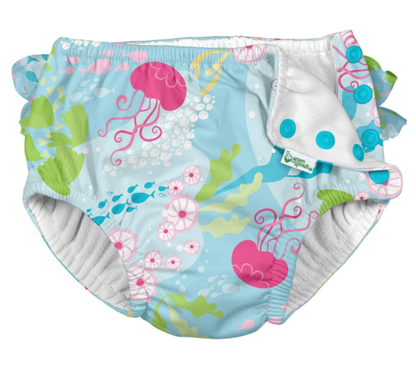 i play Reusable Swim Diaper Aqua Coral Reef Size 24 Months For Cheap