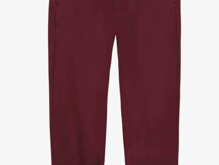 Souris Mini Red Pants oF Slim Fit in Brushed Twill on Sale