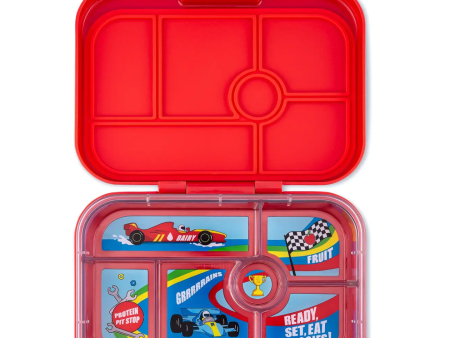 Yumbox Original 6 Compartments Roar Red Race Cars Cheap