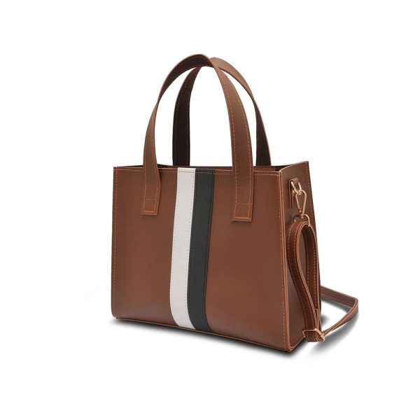 Strip Bag Brown Fashion