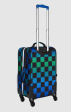 State Bags Poly Canvas Logan Suitcase Blue Checkerboard Hot on Sale