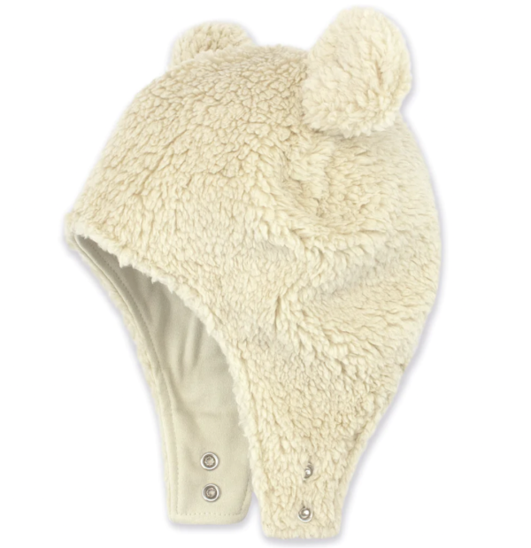 Zutano Furry Bear Hat Oat Hot on Sale