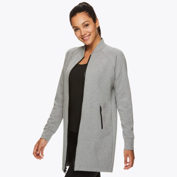 Gaiam X Jessica Biel Tribeca Longline Bomber Jacket Cheap