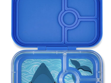 Yumbox Leakproof Sandwich Friendly Bento Box - Panino True Blue (Shark Tray) Fashion