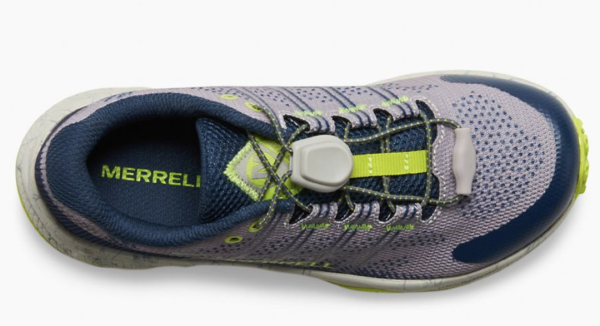 Merrell Big Kid s Moab Flight Low A C Grey   Navy   Citron Fashion