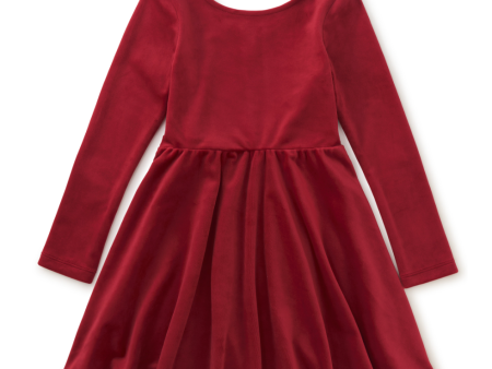 Tea Collection Velour Skater Dress Red Wagon Fashion