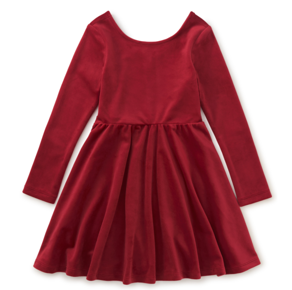 Tea Collection Velour Skater Dress Red Wagon Fashion