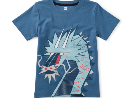 Tea Collection Scottish Dragon Graphic Tee Aegean Blue Fashion