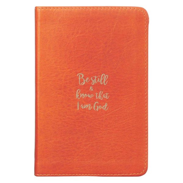 Agenda de lujo Be still and know - Naranja Hot on Sale