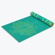 Reversible Turquoise Lotus Yoga Mat (6mm) Online now