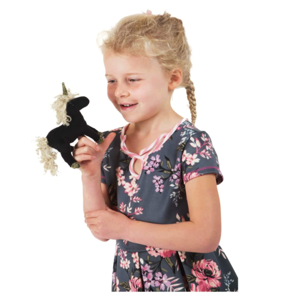 Folkmanis Mini Black Unicorn Puppet Online