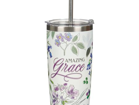 Termo de acero con pitillo, Amazing Grace Supply