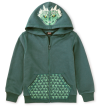 Tea Collection Dragon Graphic Hoodie Silver Pine Size 2 Toddler Discount