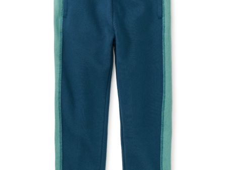 Tea Collection Colorblock Stripe Out Joggers Bedford Blue Online Sale