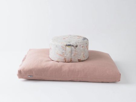 Halfmoon Sit Set: Mod Meditation Cushion + Zabuton Online now