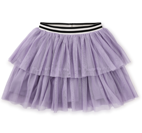 Tea Collection Tiered Tulle Skirt Sheer Lilac For Discount