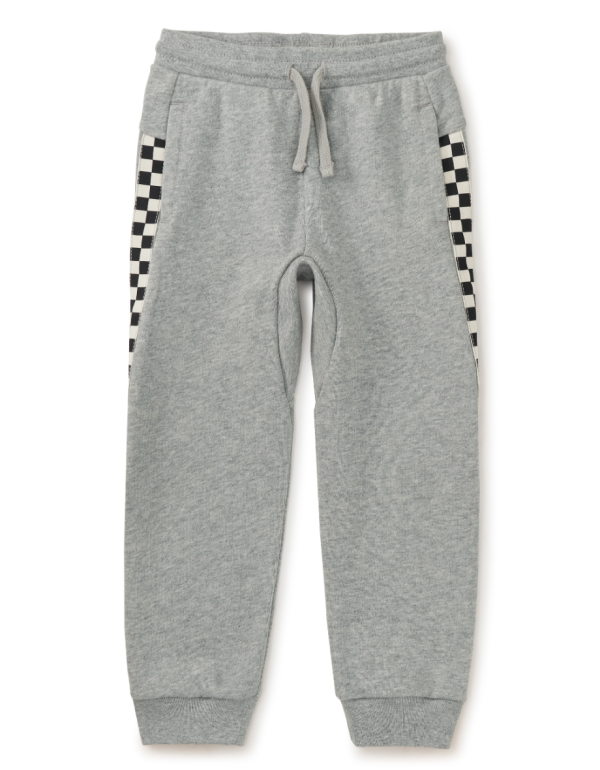 Tea Collection Stripe Out Joggers Med Heather Grey Online