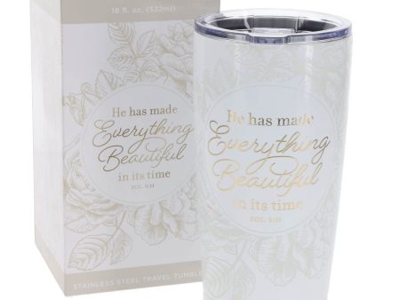 Termo de acero con tapa, Everything Beautiful - Ecclesiastes 3:11 For Sale