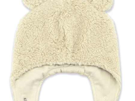 Zutano Furry Bear Hat Oat Hot on Sale