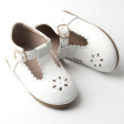 Consciously Baby Leather Petal T-Bar Cotton Hard Sole For Sale