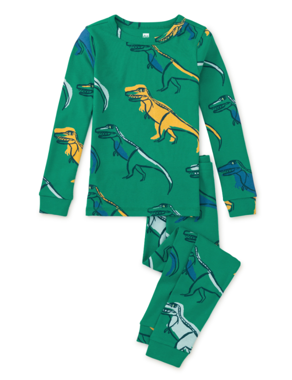 Tea Collection Goodnight Pajama Set T-Rex Pack Fashion