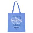 The Kingdom of God Blue Shopping Tote Bag - Matthew 6:33 Online now