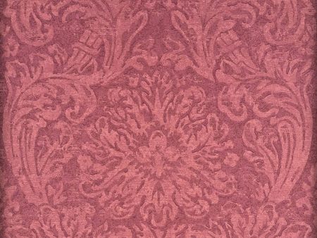 Mulberry Wallpaper FG072.V106 Faded Damask Red Online