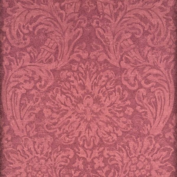 Mulberry Wallpaper FG072.V106 Faded Damask Red Online