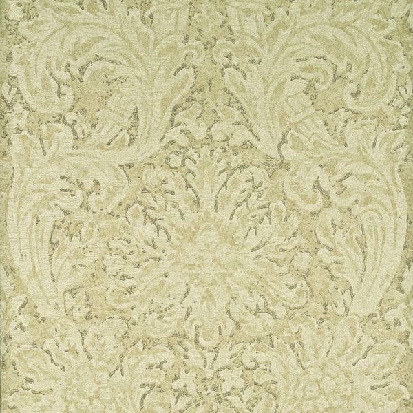 Mulberry Wallpaper FG072.N102 Faded Damask Sand For Sale