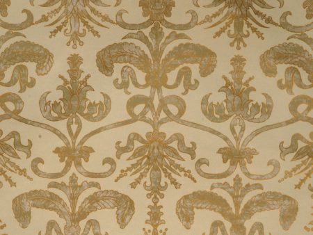 Scalamandre Wallpaper WP81089A-007 Madrid Ivory & Gold On Beige Cheap